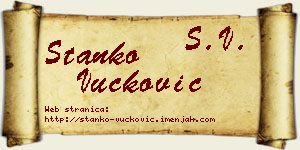 Stanko Vučković vizit kartica